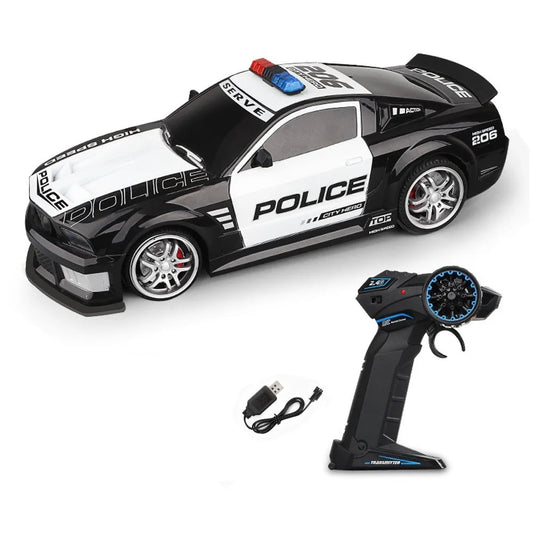 Adventure Racer | Remote Control Police Car with LED Lights & High-Speed Performance ? Perfect Gift for Kids 0