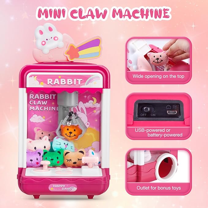 Arcade Fun | Doll Claw Machine with Lights & Music for Interactive Play ? Perfect for Parties and Events 6