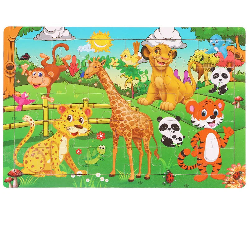 Creative Minds | Wooden Puzzle for Kids with Engaging Animal Designs | Educational Toy for Cognitive Development 0