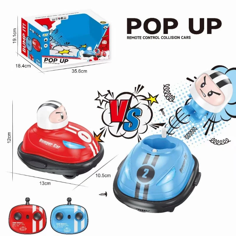Dynamic Duo | Remote Control Bumper Cars with Pop-Up Dolls for Thrilling Playtime Fun 6