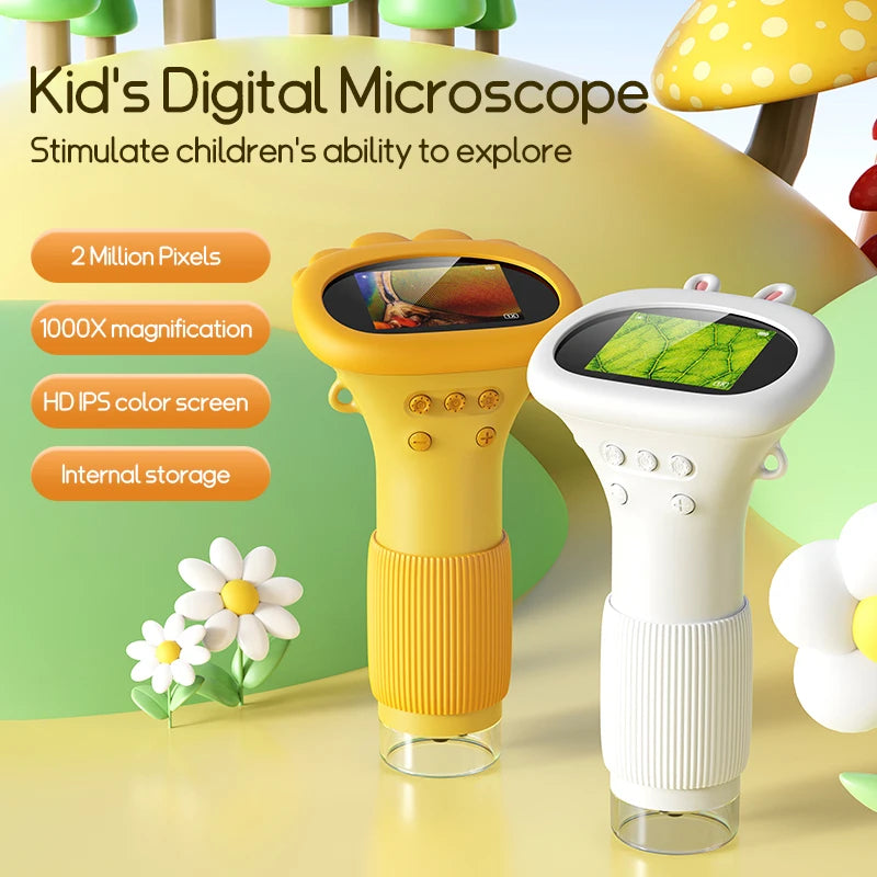 Explorer's Lab | Handheld Mini Microscope with 1000X Magnification ? Compact Design for Outdoor STEM Learning 2