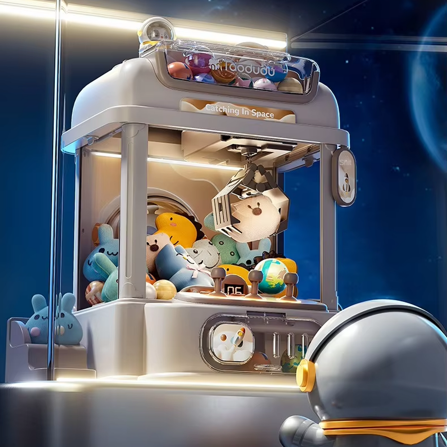 Interactive Arcade Machine Game with Plush Doll Prizes ? Fun for Kids and Family 3