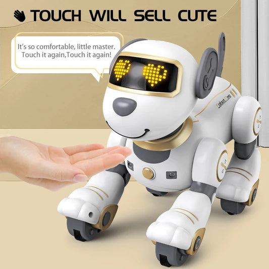 Interactive RC Robot Dog | Programmable Voice Command Toy with Touch-Sense Technology for Endless Fun 0