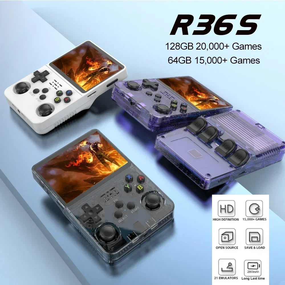 Retro Gaming Console | Handheld Video Game System with 3.5 IPS Screen & 64GB Storage ? Portable Design for Nostalgic Fun 4