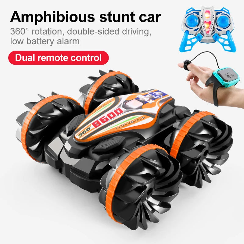 Ultimate All-Terrain RC Stunt Car with Amphibious Design & Drift Wheel Technology for Thrilling Outdoor Adventures 4