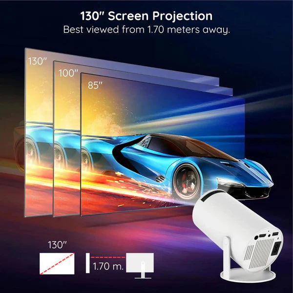 Ultimate Home Theater Projector | 4K Gaming Projector with 130 Screen & Integrated Media Streaming for Immersive Entertainment 1
