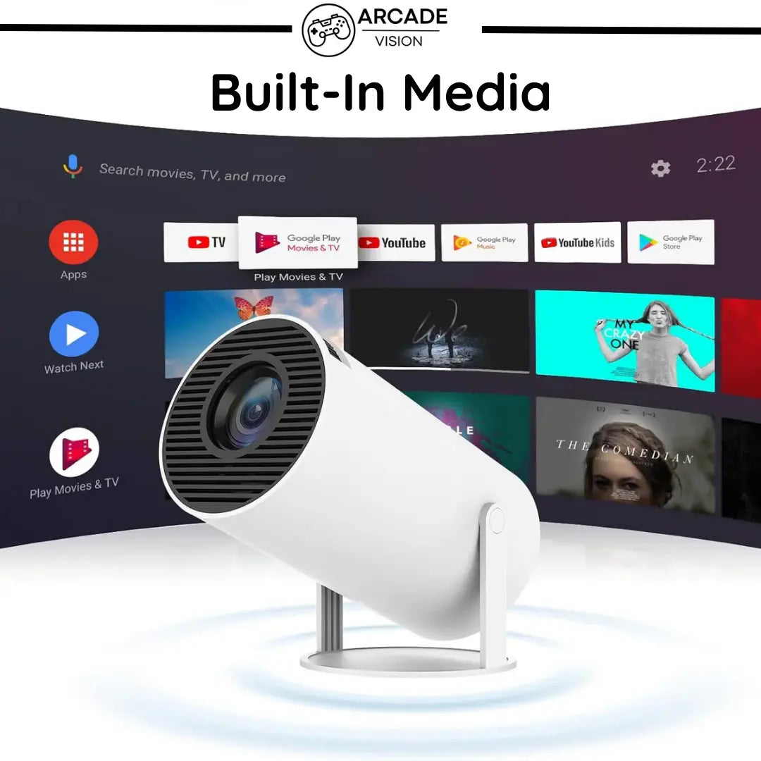 Ultimate Home Theater Projector | 4K Gaming Projector with 130 Screen & Integrated Media Streaming for Immersive Entertainment 3