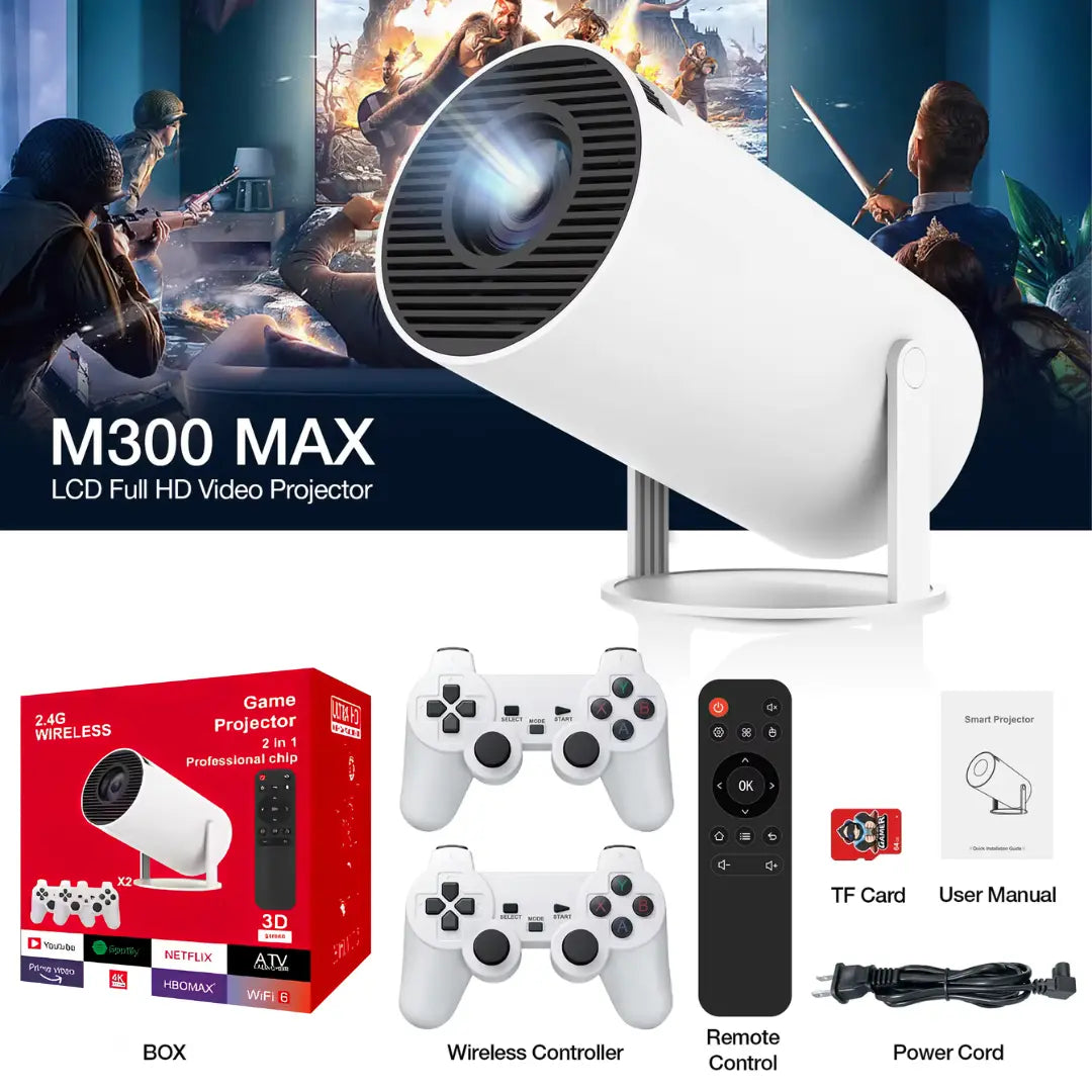 Ultimate Home Theater Projector | 4K Gaming Projector with 130 Screen & Integrated Media Streaming for Immersive Entertainment 5