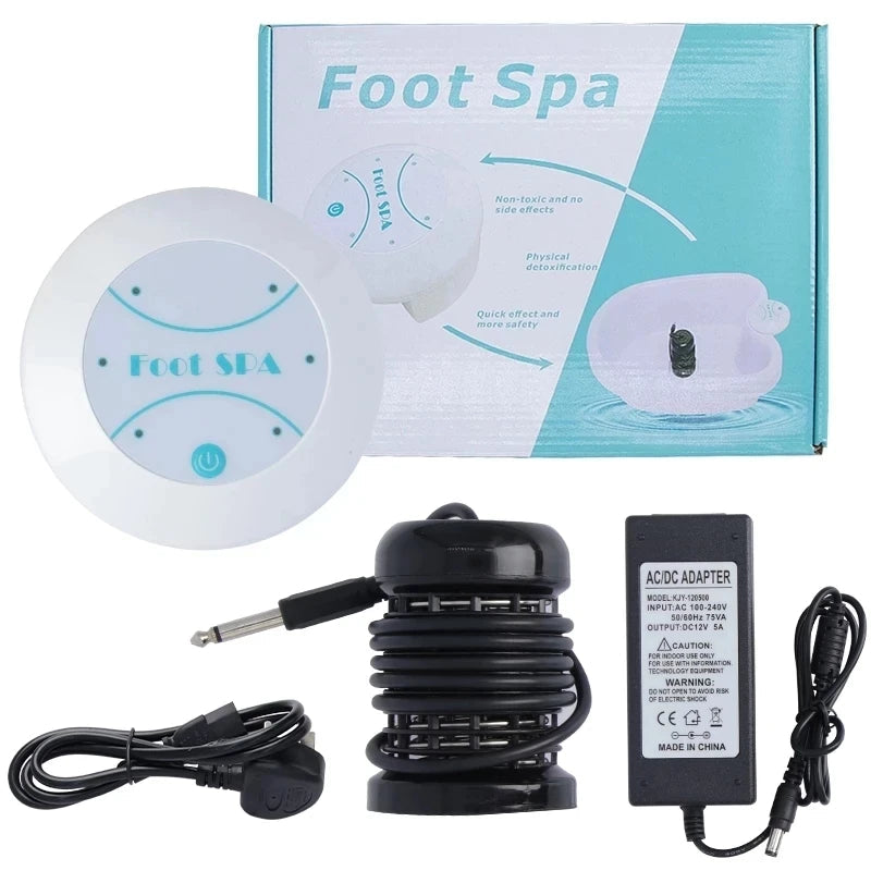 Wellness Oasis | Mini Ionic Detox Foot Spa Bath Machine with Vibrating Function ? Portable Therapy for Health and Relaxation 0