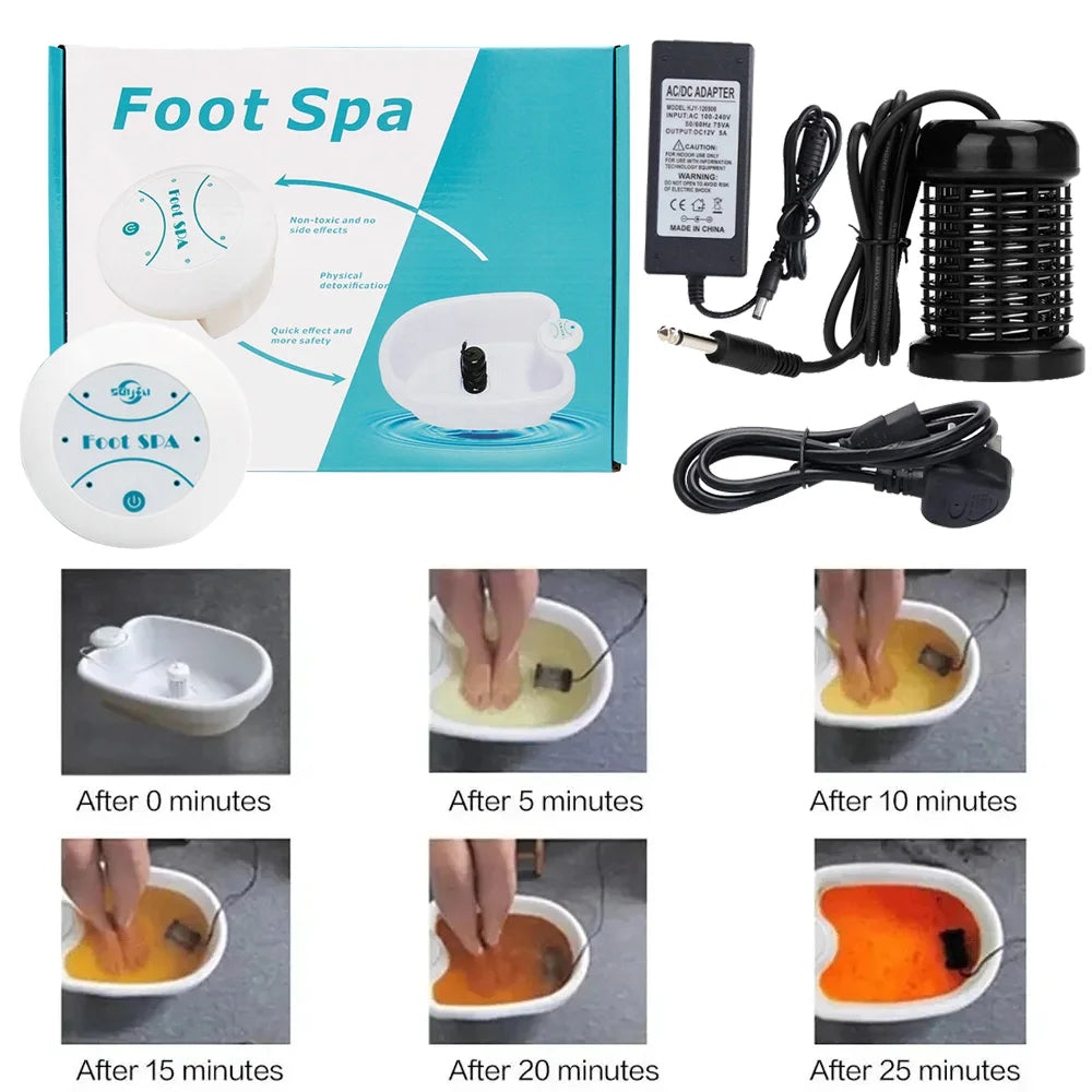 Wellness Oasis | Mini Ionic Detox Foot Spa Bath Machine with Vibrating Function ? Portable Therapy for Health and Relaxation 4