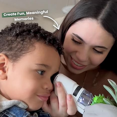 Young Explorers | Kids Microscope with 200MP Camera & 8 LED Lights for Detailed Observations 6
