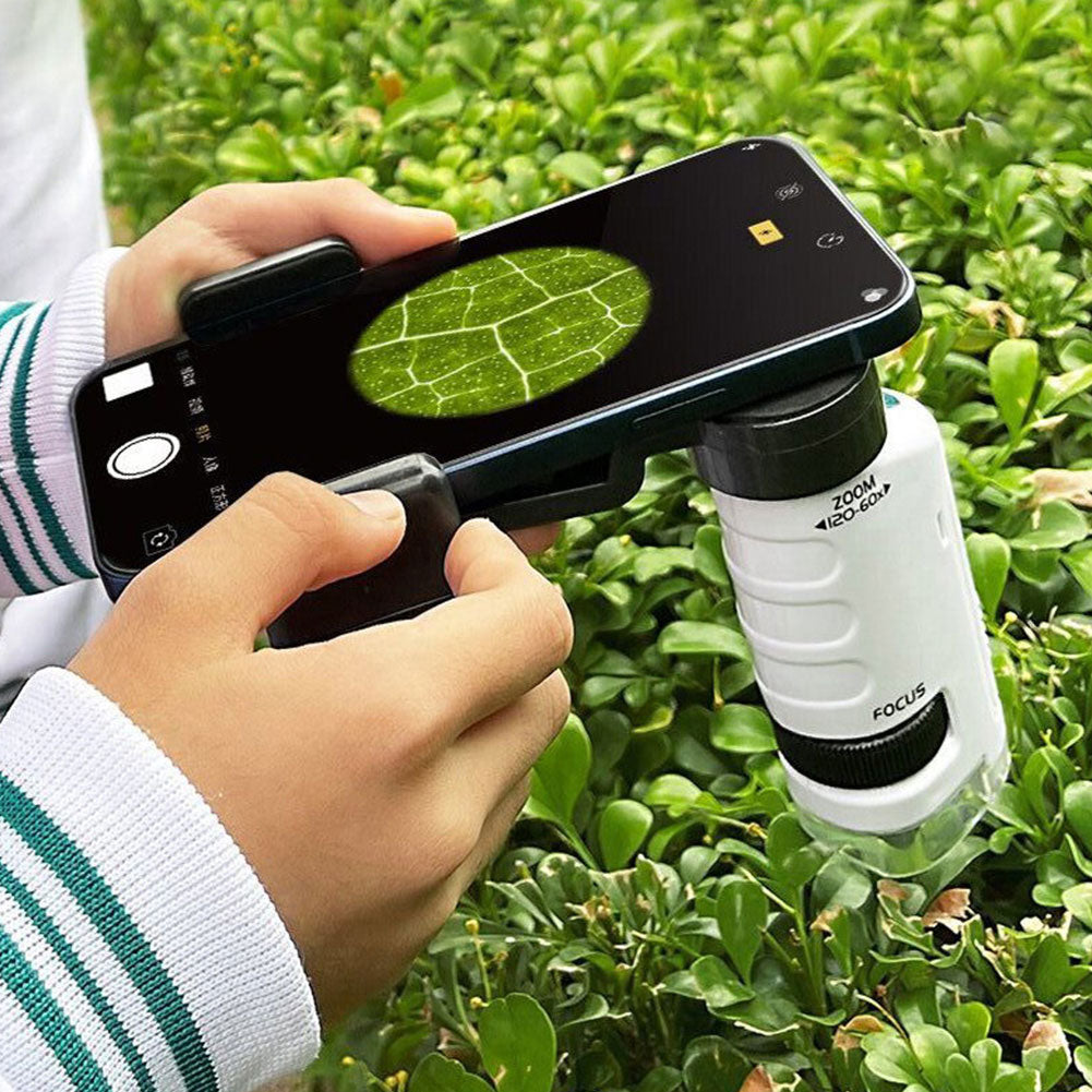 Young Explorers | Kids Microscope with 200MP Camera & 8 LED Lights for Detailed Observations 7